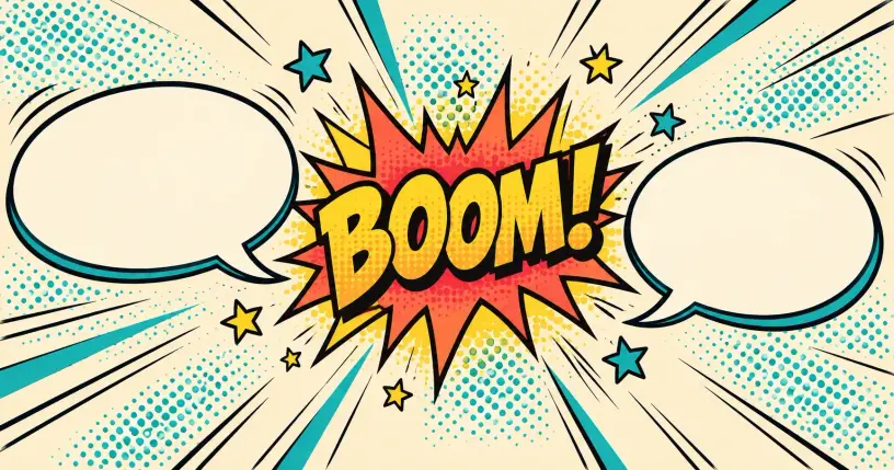 Retro-comic hero image for comebacks